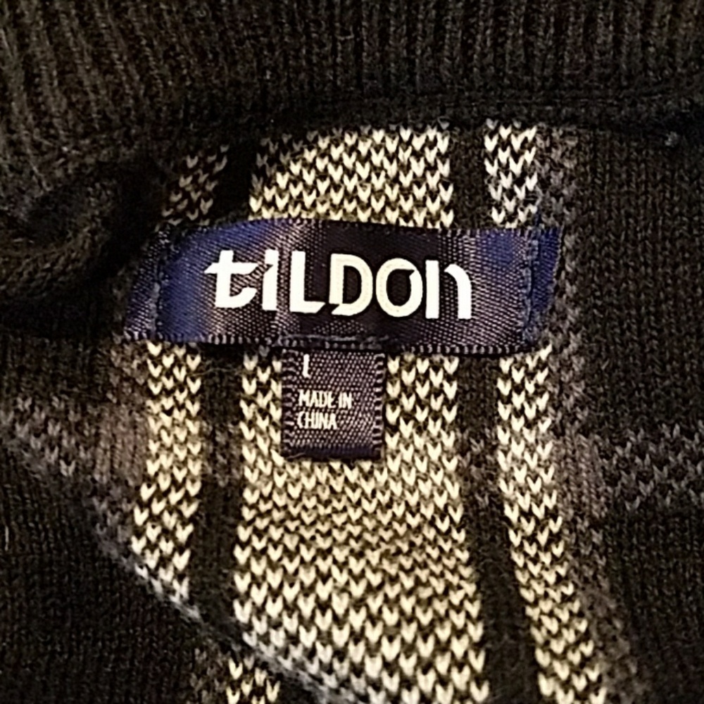 Tildon checkered sweater size large - Picture 6 of 8